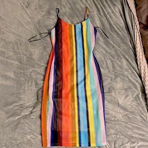 Vibrant, tropical dress